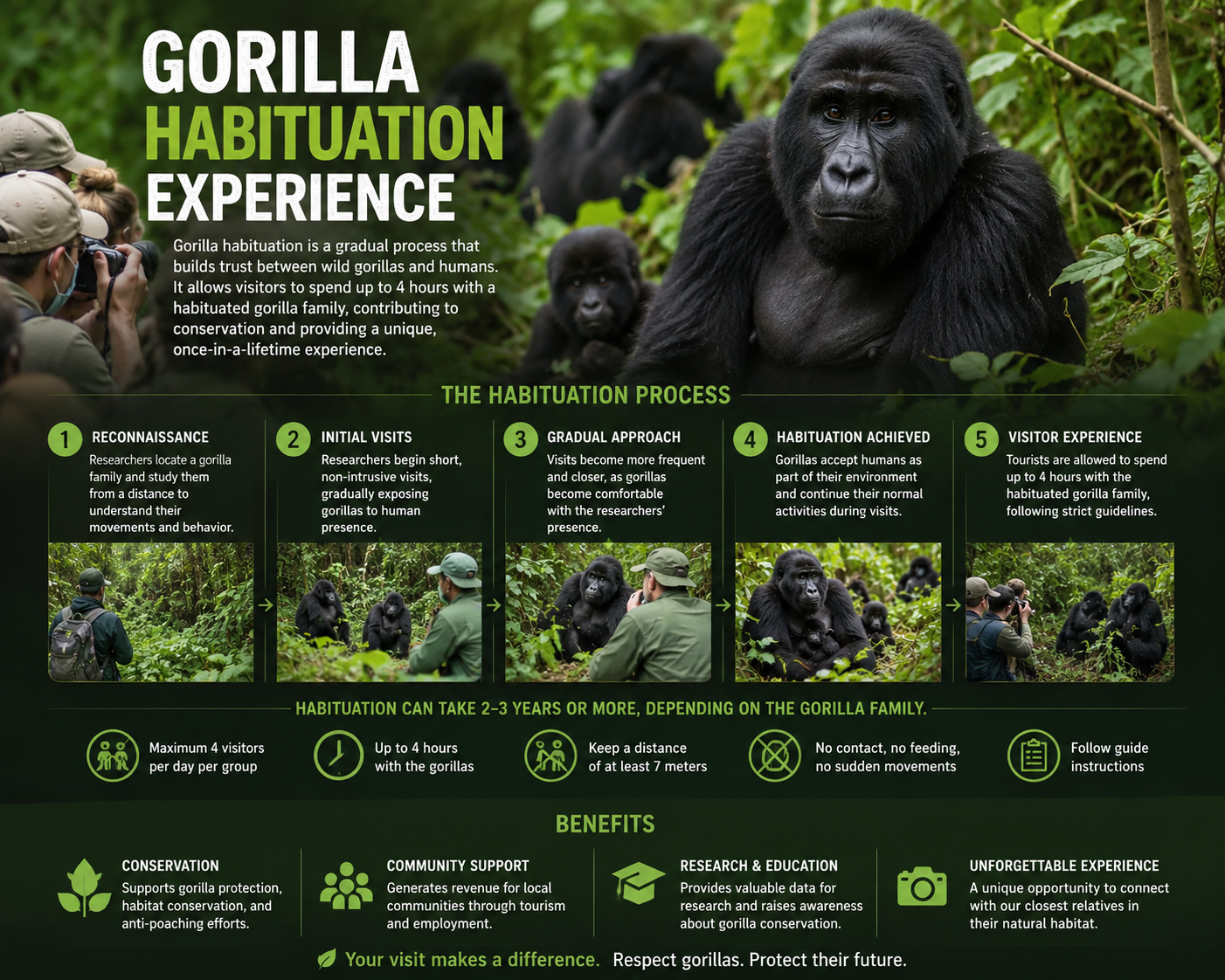 Gorilla Habituation Experience in Rushaga