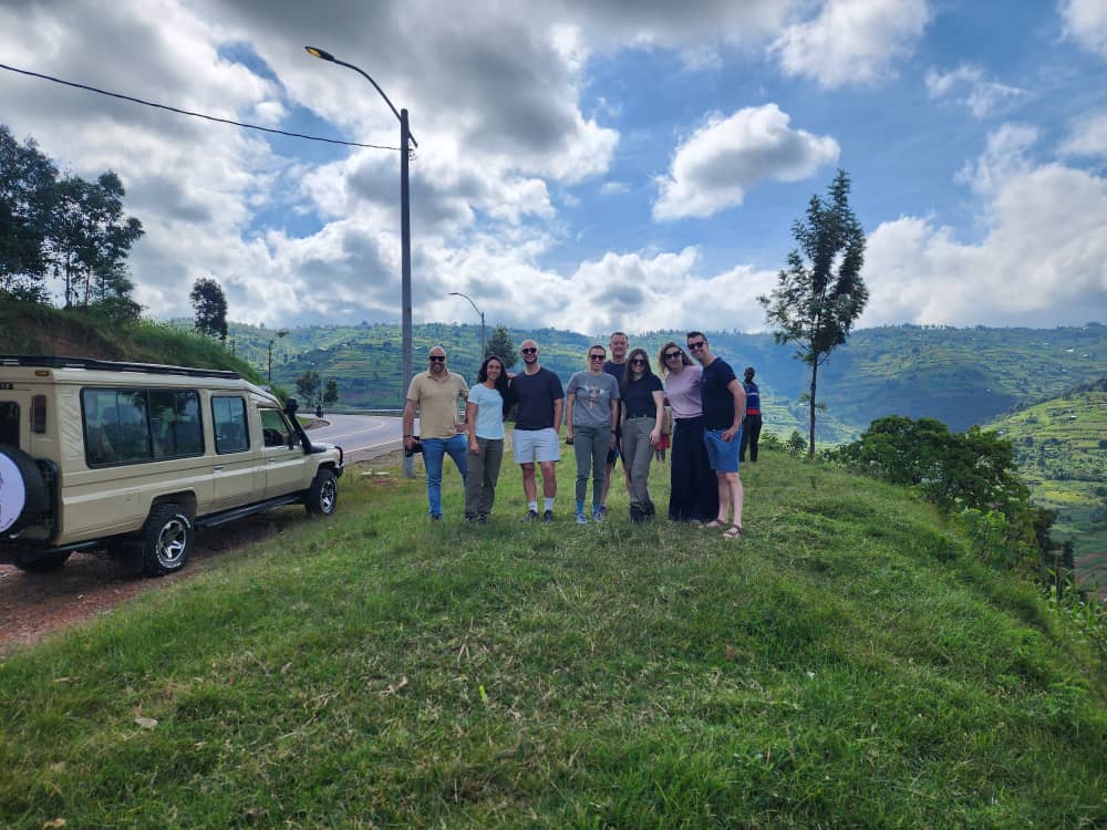 Shared 4x4 safari vehicle transporting visitors to Bwindi National Park