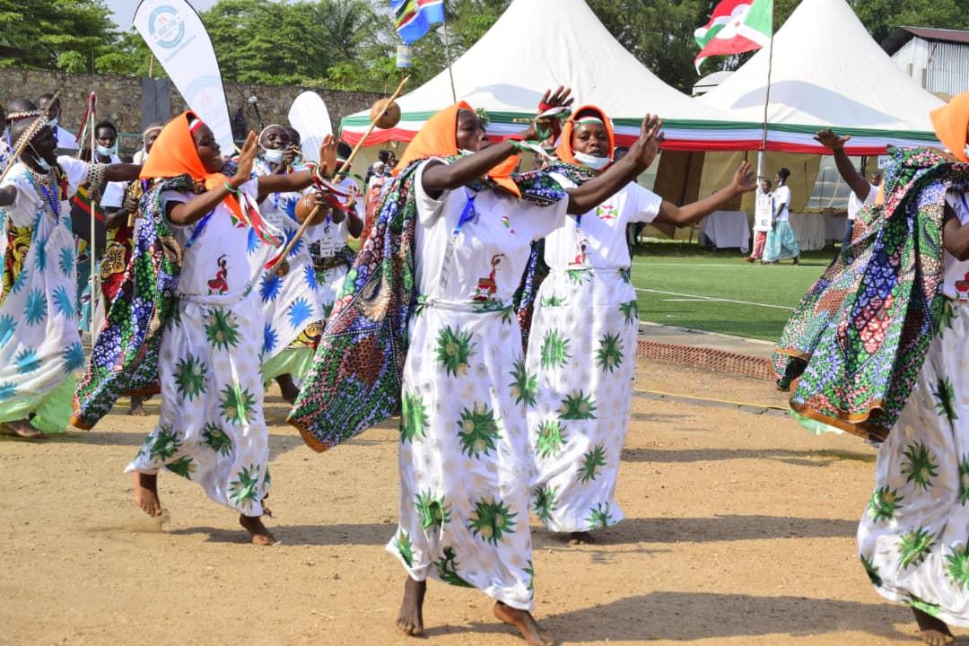 Music and dancing during a community celebration in Burundi